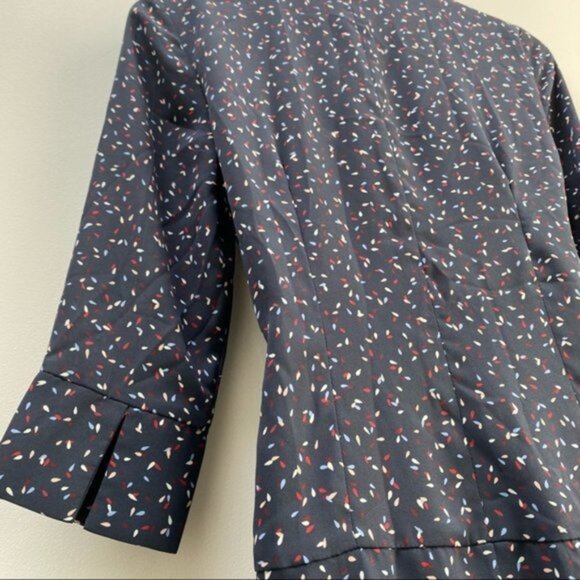 Slate & Willow Confetti‎ Wrap Mini Dress In Navy Blue Size - Picture 6 of 7